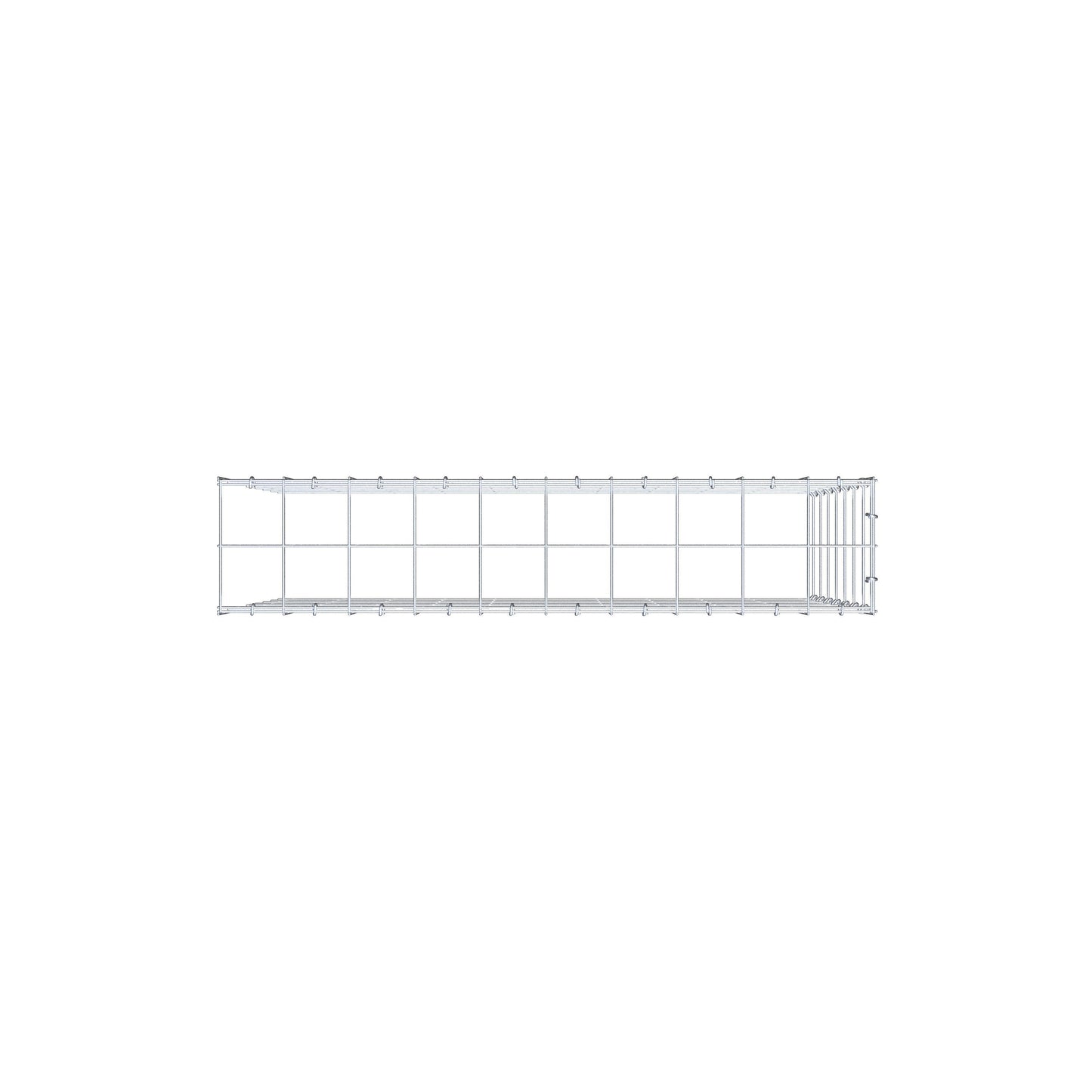 Opzetpaal type 4 100 cm x 70 cm x 20 cm (L x H x D), maaswijdte 10 cm x 10 cm, C-ring