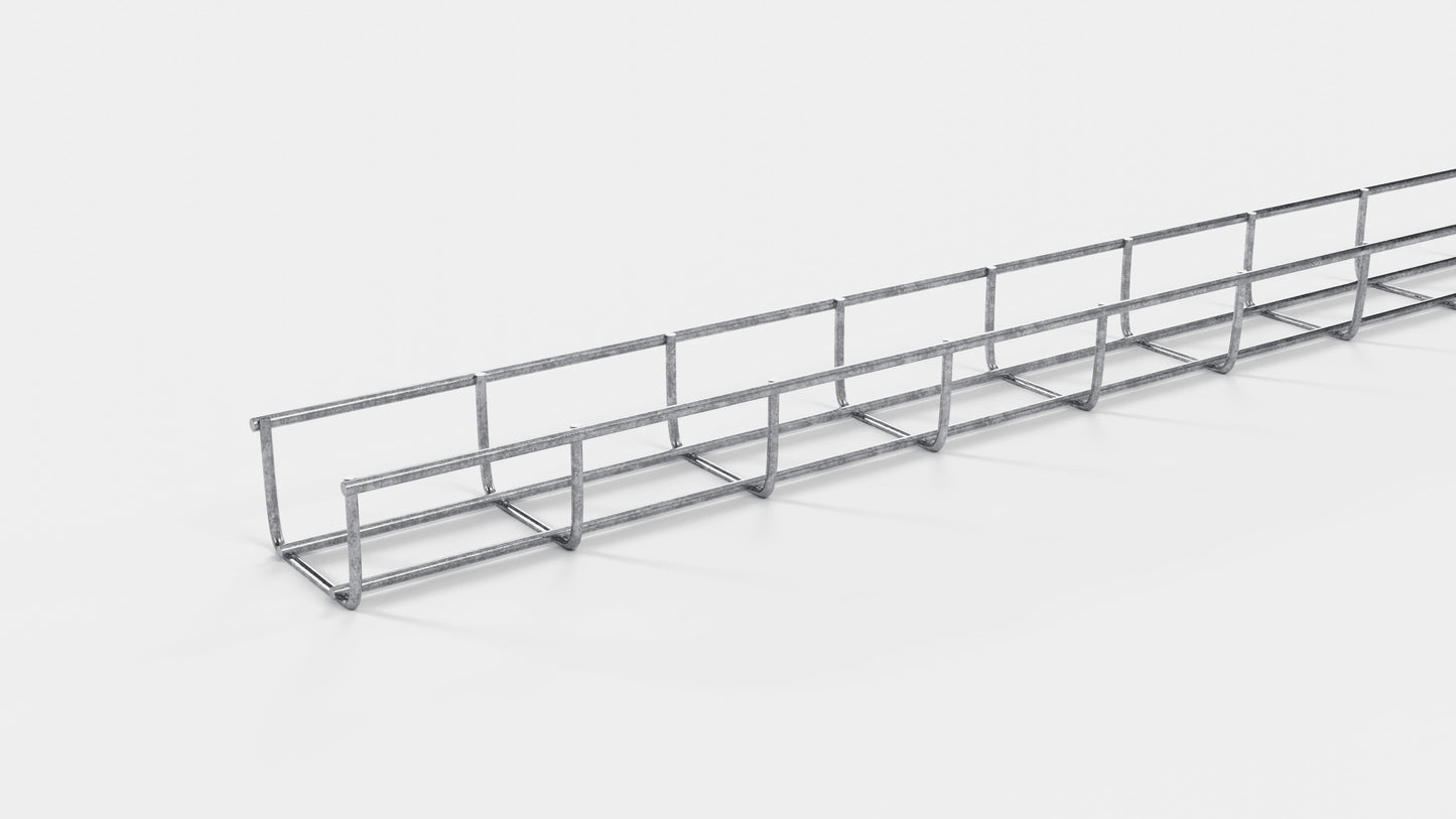 Kabelkanal højde 110 cm, dybde 5 cm, maskestørrelse 5 x 10 cm