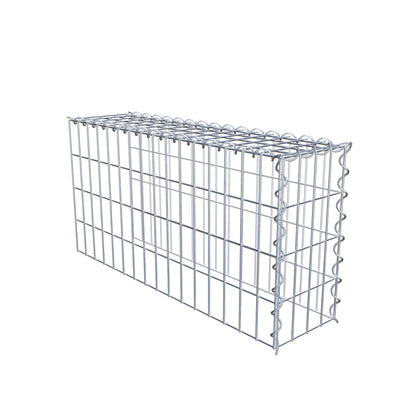 Anbaugabione Typ 4 80 cm x 40 cm x 20 cm (L x H x T), Maschenweite 5 cm x 10 cm, Spirale