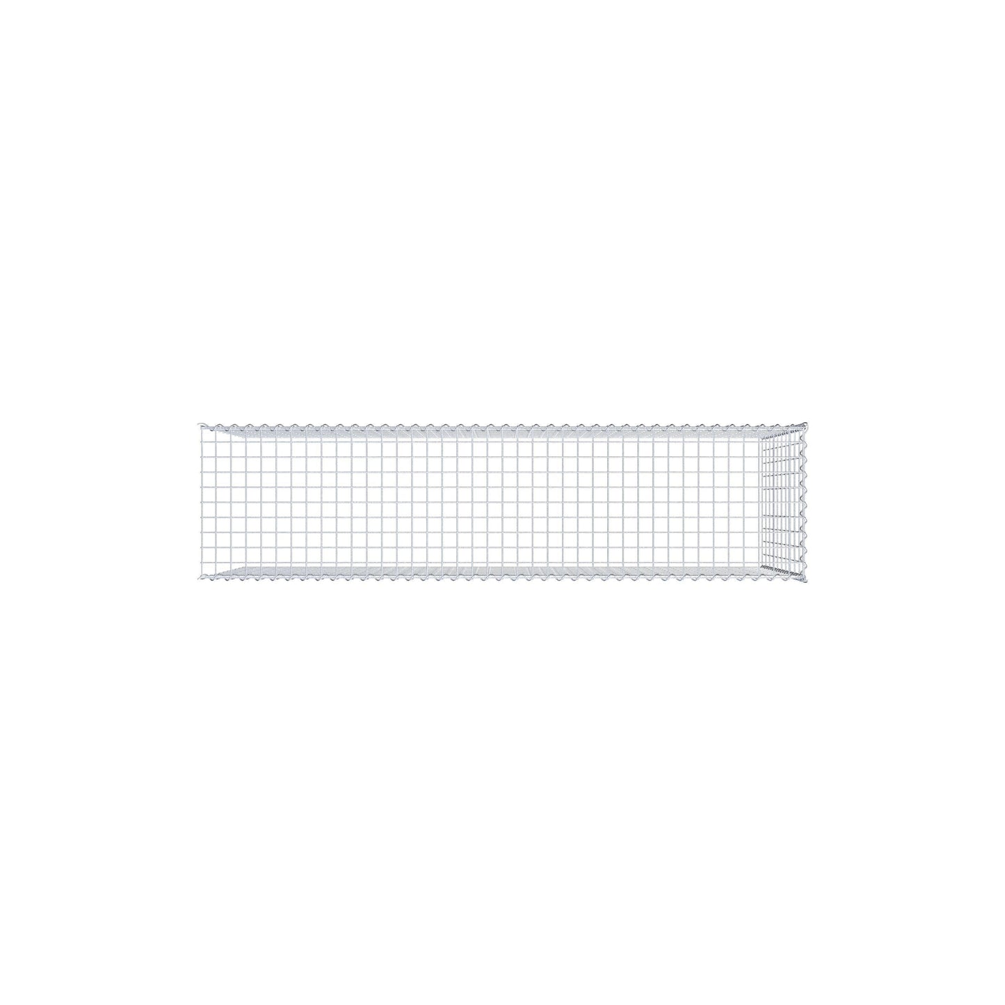 Gabion rapporté type 4 200 cm x 100 cm x 50 cm (L x H x P), mailles 5 cm x 10 cm, spirale