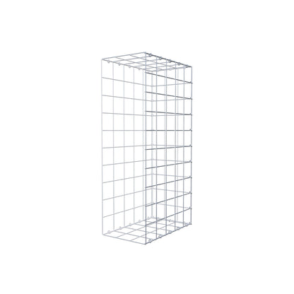 Type 2 oplegkorf 100 cm x 50 cm x 30 cm (L x H x D), maaswijdte 10 cm x 10 cm, C-ring