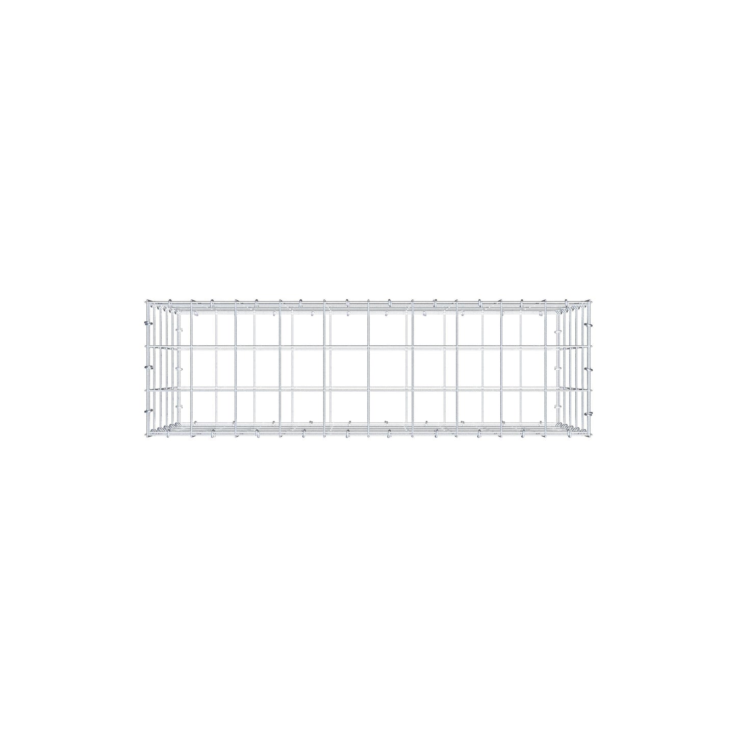 Gabion 100 cm x 50 cm x 30 cm (L x H x D), mesh size 10 cm x 10 cm, C-ring