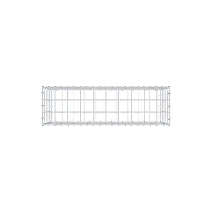 Gabion 100 cm x 50 cm x 30 cm (L x H x D), mesh size 10 cm x 10 cm, C-ring