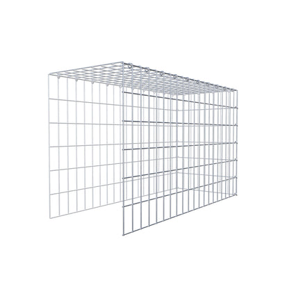 Type 4 oplegkorf 100 cm x 60 cm x 40 cm (L x H x D), maaswijdte 5 cm x 10 cm, C-ring