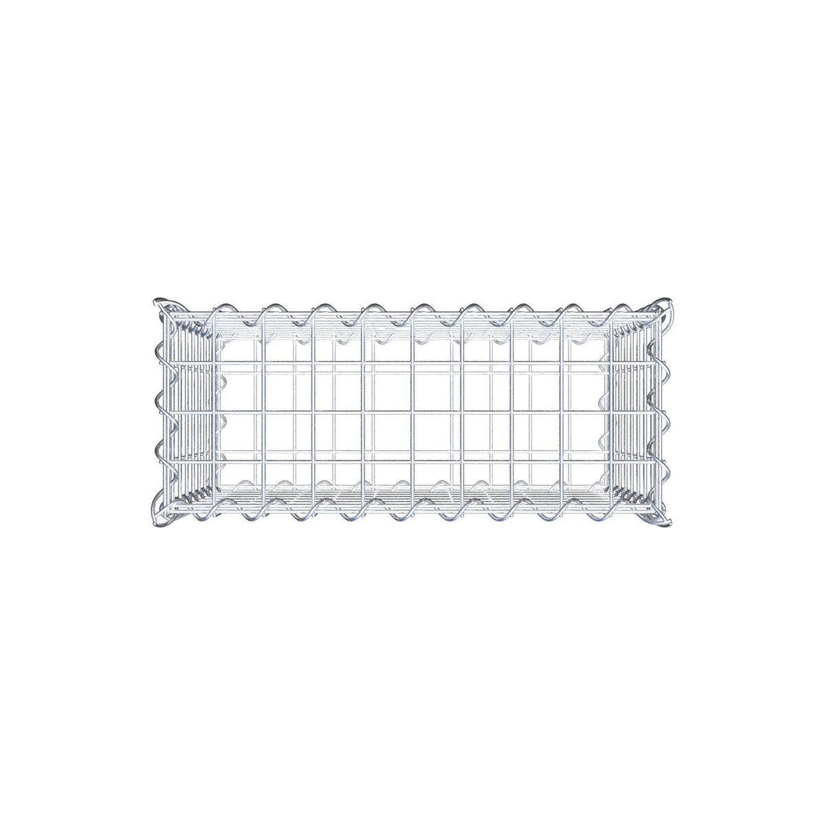Gabion 50 cm x 40 cm x 20 cm (L x H x P), mailles 5 cm x 5 cm, spirale