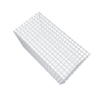 Gabbione 100 cm x 60 cm x 50 cm (L x H x P), maglia 5 cm x 10 cm, anello a C