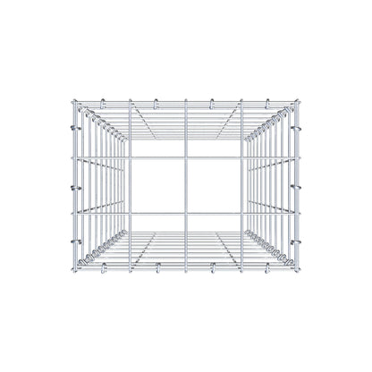 Monteret gabion type 3 100 cm x 40 cm x 30 cm (L x H x D), maskestørrelse 10 cm x 10 cm, C-ring
