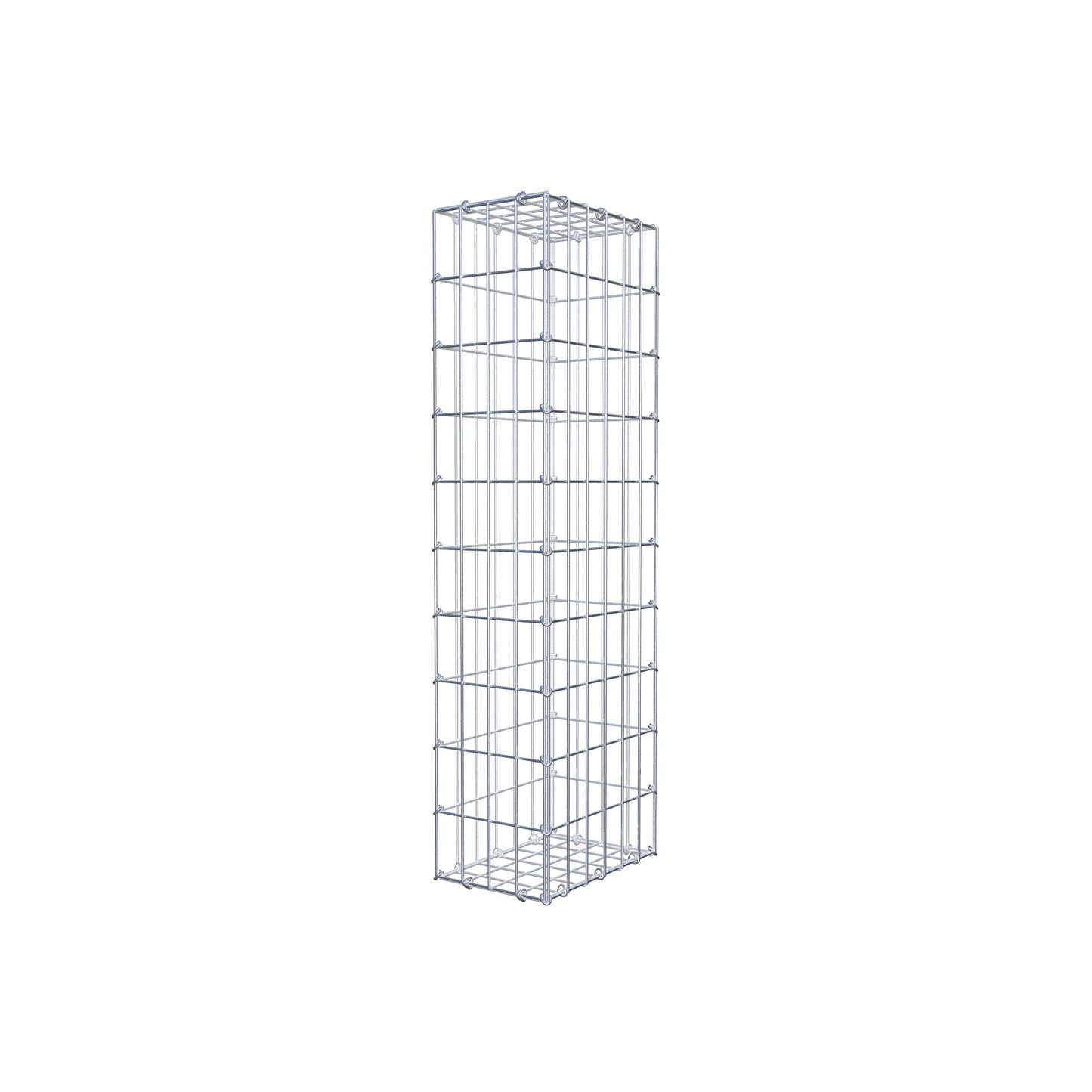Gavión 100 cm x 30 cm x 20 cm (L x A x P), luz de malla 5 cm x 10 cm, anillo en C