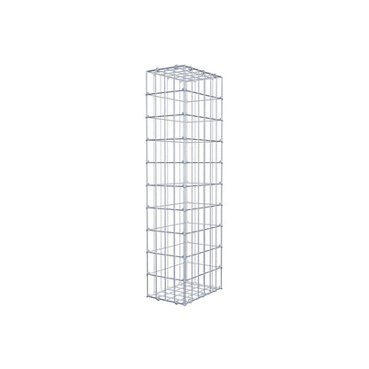 Gavión 100 cm x 30 cm x 20 cm (L x A x P), luz de malla 5 cm x 10 cm, anillo en C