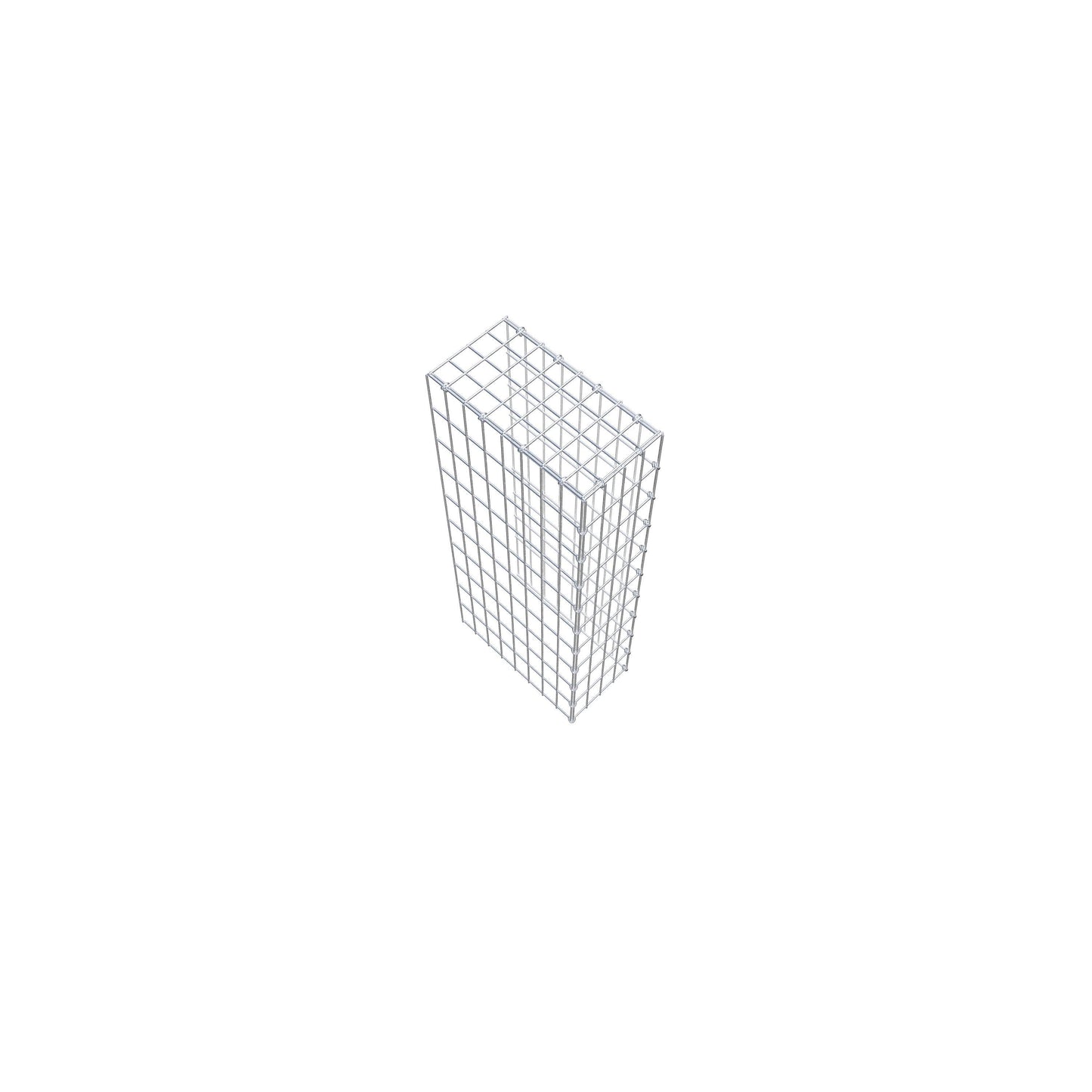 Monteret gabion type 4 100 cm x 40 cm x 20 cm (L x H x D), maskestørrelse 5 cm x 10 cm, C-ring