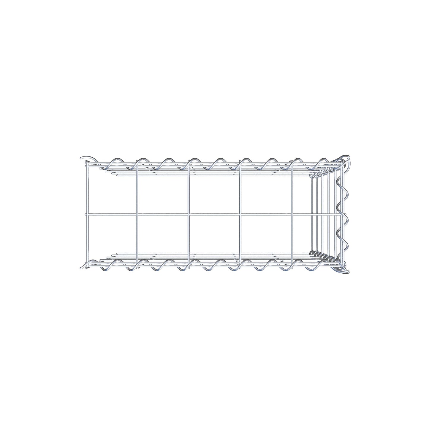 Anbaugabione Typ 4 50 cm x 50 cm x 20 cm (L x H x T), Maschenweite 10 cm x 10 cm, Spirale