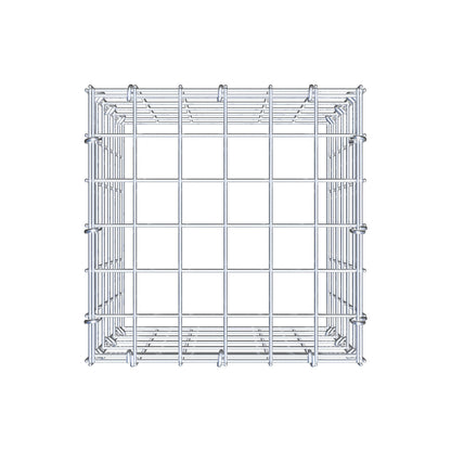 Monteret gabion type 3 30 cm x 30 cm x 30 cm (L x H x D), maskestørrelse 5 cm x 5 cm, C-ring