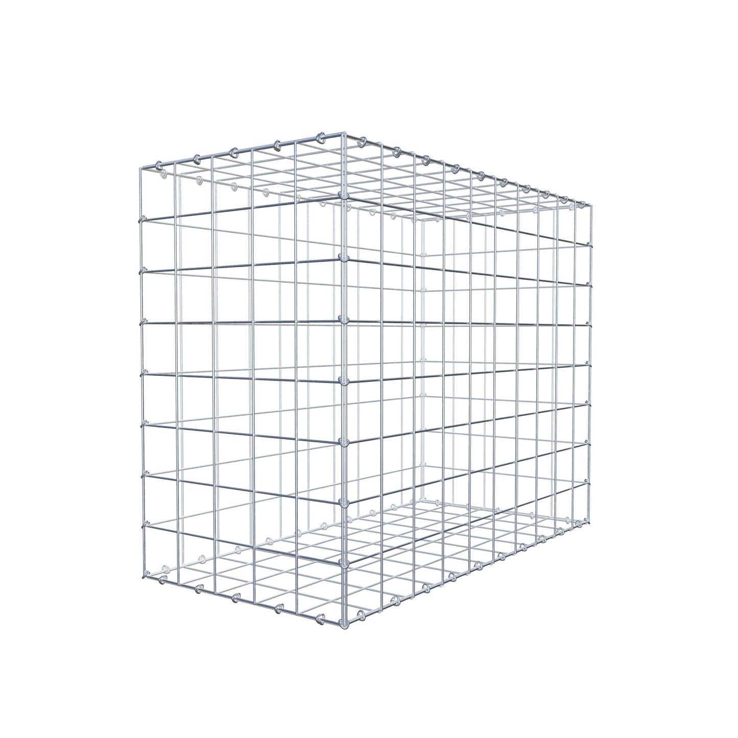 Gabion 100 cm x 80 cm x 50 cm (L x H x D), maskestørrelse 10 cm x 10 cm, C-ring