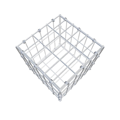 Schanskorf 30 cm x 30 cm x 30 cm (L x H x D), maaswijdte 5 x 10 cm, spiraalring