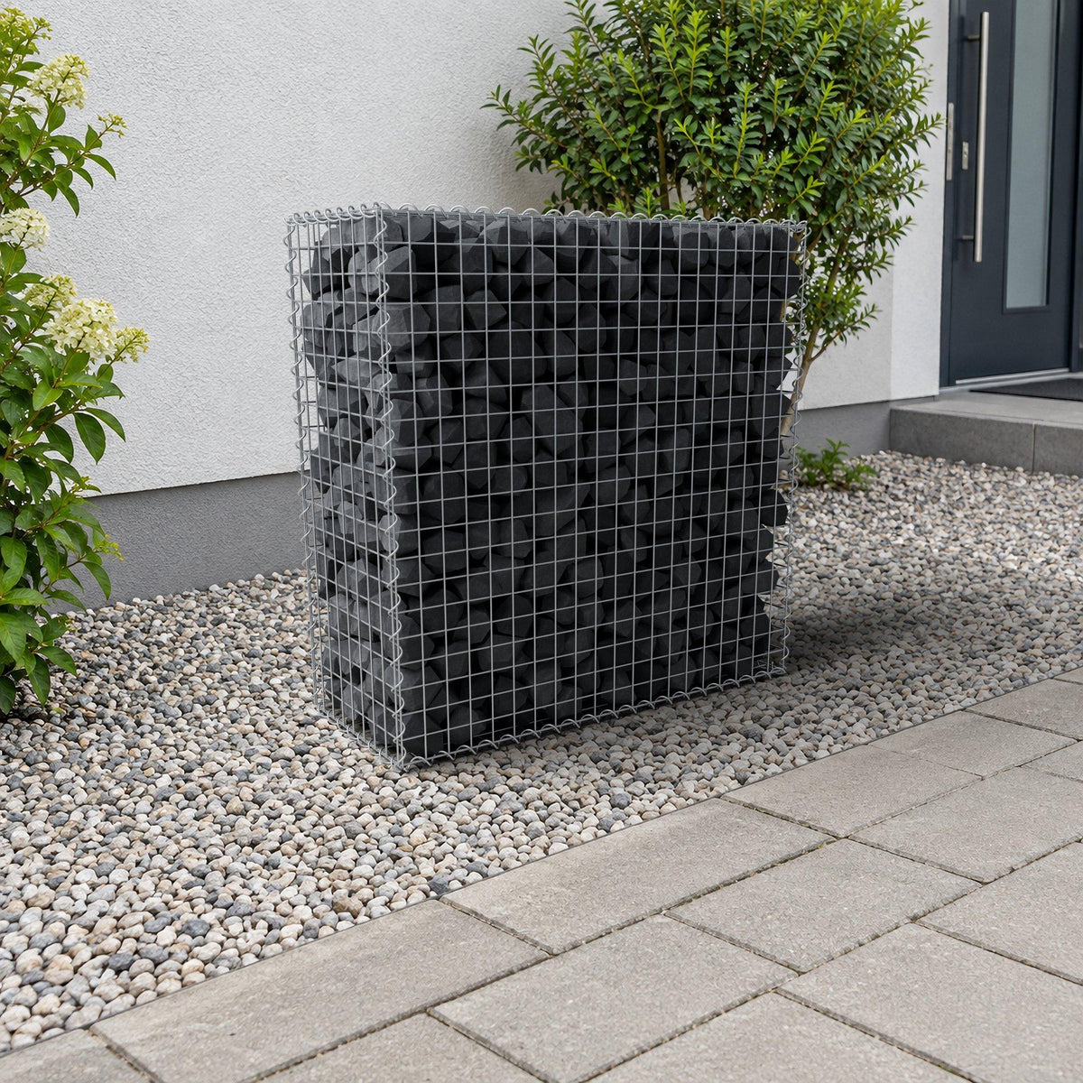 Gabion 100 cm x 100 cm x 40 cm (L x H x D), mesh size 5 cm x 5 cm, spiral