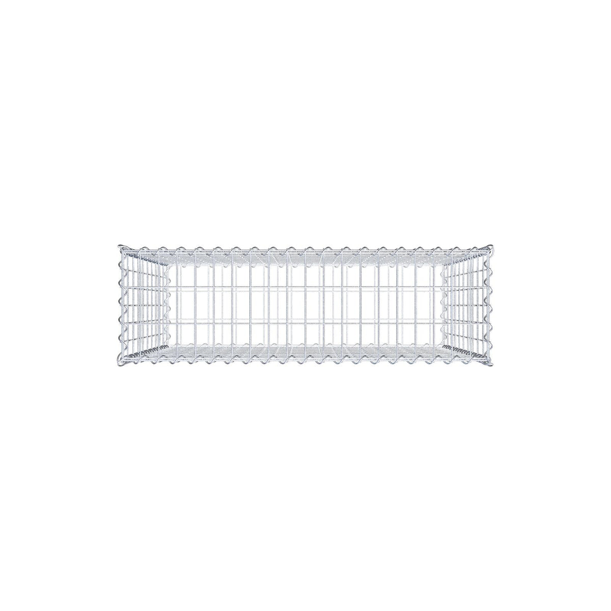 Schanskorf 100 cm x 100 cm x 30 cm (L x H x D), maaswijdte 5 cm x 10 cm, spiraal