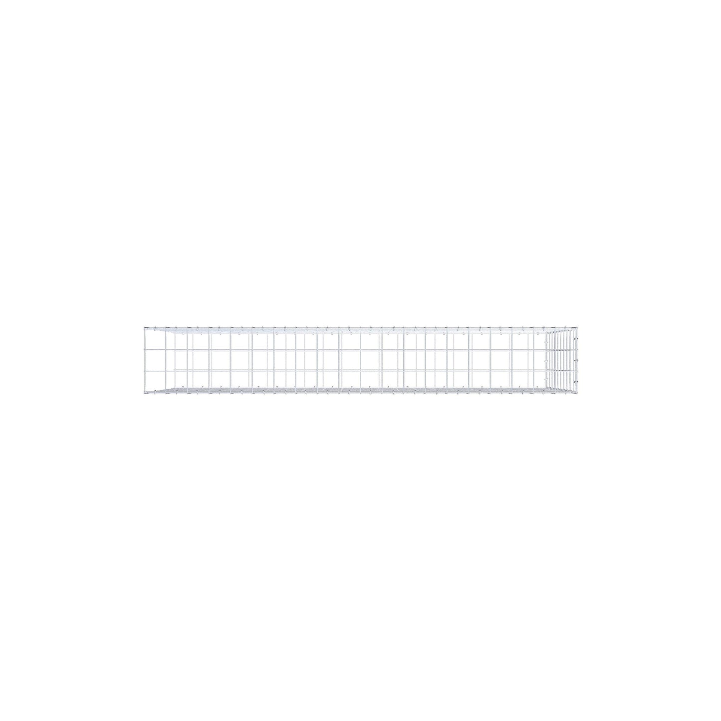Opzetpaal type 2 200 cm x 100 cm x 30 cm (L x H x D), maaswijdte 10 cm x 10 cm, C-ring