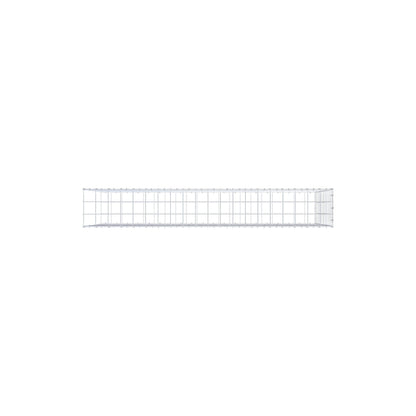 Opzetpaal type 2 200 cm x 100 cm x 30 cm (L x H x D), maaswijdte 10 cm x 10 cm, C-ring
