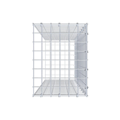 Type 2 oplegkorf 100 cm x 30 cm x 40 cm (L x H x D), maaswijdte 5 cm x 5 cm, C-ring