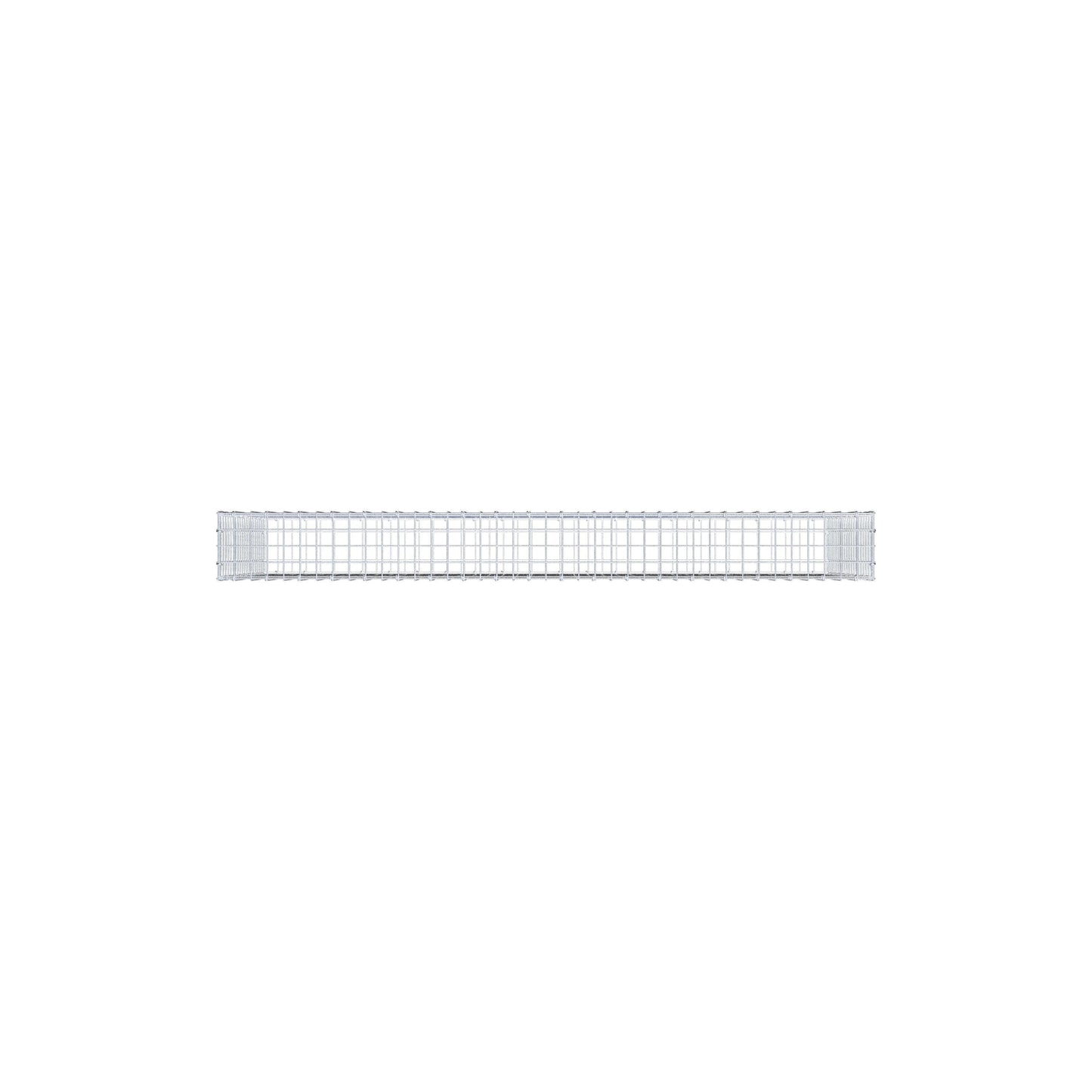 Gabion 200 cm x 100 cm x 20 cm (L x H x D), mesh size 5 cm x 5 cm, C-ring