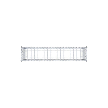 Add-on schanskorf type 3 100 cm x 70 cm x 20 cm (L x H x D), maaswijdte 5 cm x 10 cm, spiraalvormig