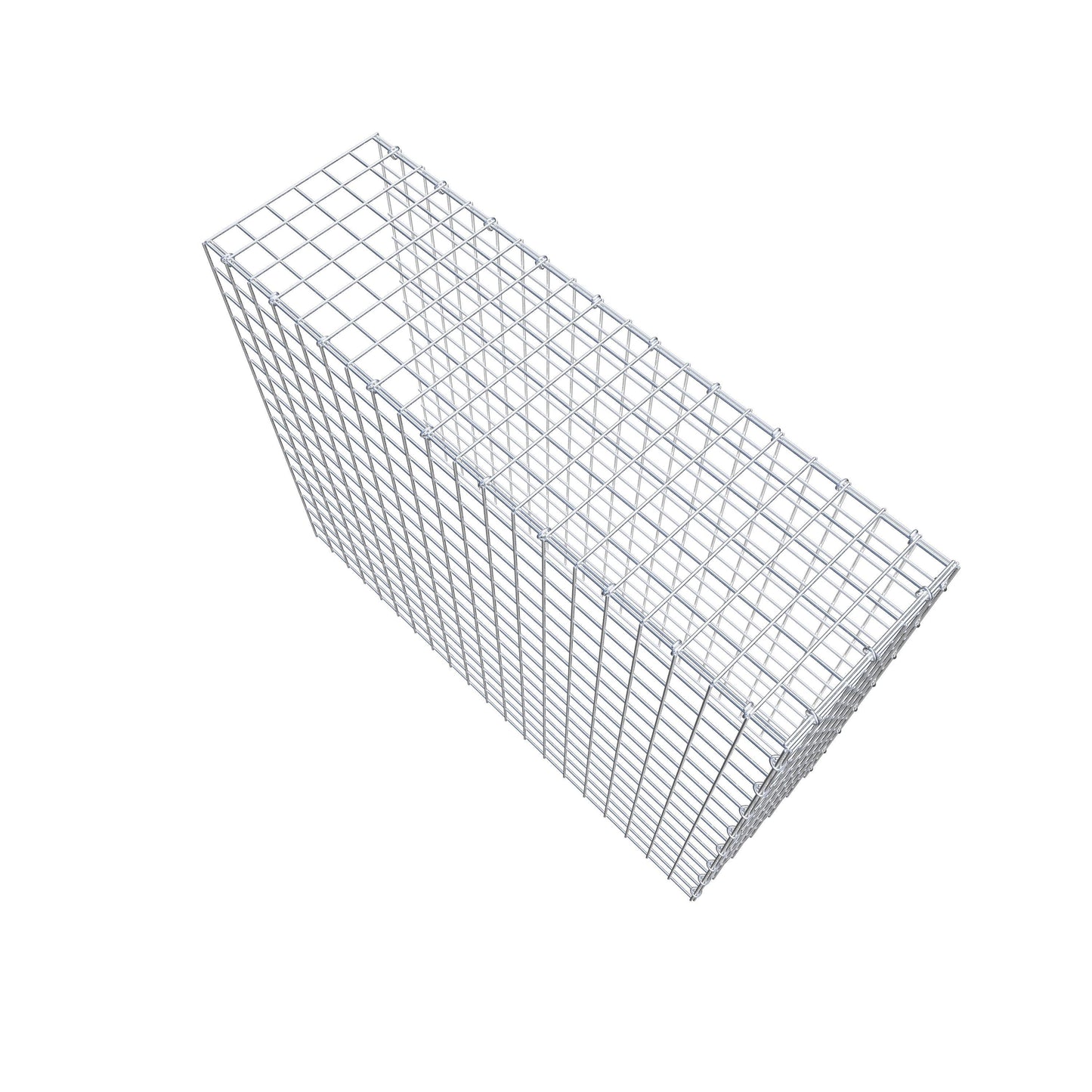Monteret gabion type 4 100 cm x 80 cm x 30 cm (L x H x D), maskestørrelse 5 cm x 5 cm, C-ring