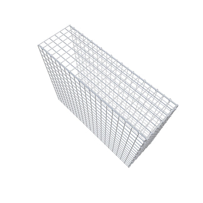 Monteret gabion type 4 100 cm x 80 cm x 30 cm (L x H x D), maskestørrelse 5 cm x 5 cm, C-ring