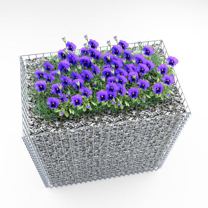 Hochbeet eckig 100 cm x 100 cm x 60 cm (L x H x T), Maschenweite 5 x 5 cm, Wandstärke 10 cm
