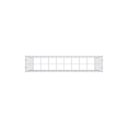Monteret gabion type 3 100 cm x 70 cm x 20 cm (L x H x D), maskestørrelse 10 cm x 10 cm, C-ring