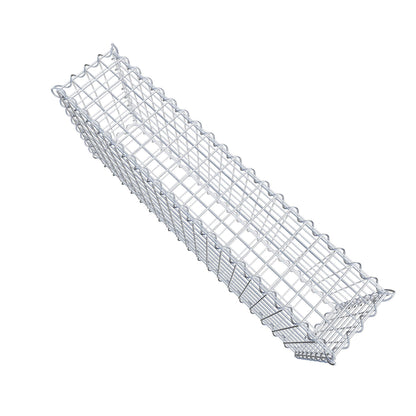 Gabião 100 cm x 40 cm x 20 cm (C x A x P), malhagem 5 cm x 5 cm, espiral