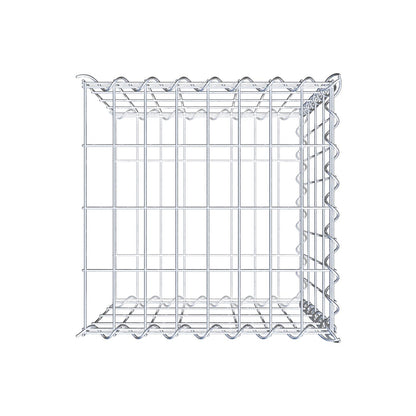 Gabbione aggiuntivo tipo 2 40 cm x 40 cm x 40 cm (L x H x P), dimensione maglia 5 cm x 10 cm, a spirale