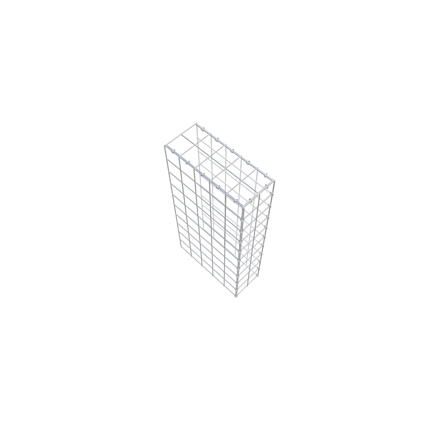 Type 4 oplegkorf 100 cm x 50 cm x 20 cm (L x H x D), maaswijdte 10 cm x 10 cm, C-ring