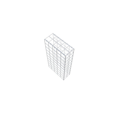 Type 4 oplegkorf 100 cm x 50 cm x 20 cm (L x H x D), maaswijdte 10 cm x 10 cm, C-ring
