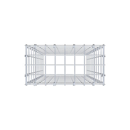 Type 3 oplegkorf 100 cm x 40 cm x 20 cm (L x H x D), maaswijdte 5 cm x 10 cm, C-ring