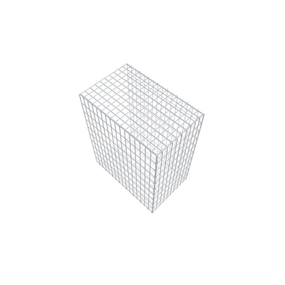 Opzetpaal type 2 100 cm x 80 cm x 50 cm, maaswijdte 5 cm x 10 cm, C-ring