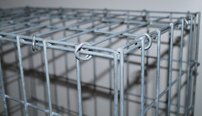 Gabion 100 cm x 80 cm x 30 cm (L x H x P), mailles 5 cm x 5 cm, anneau en C