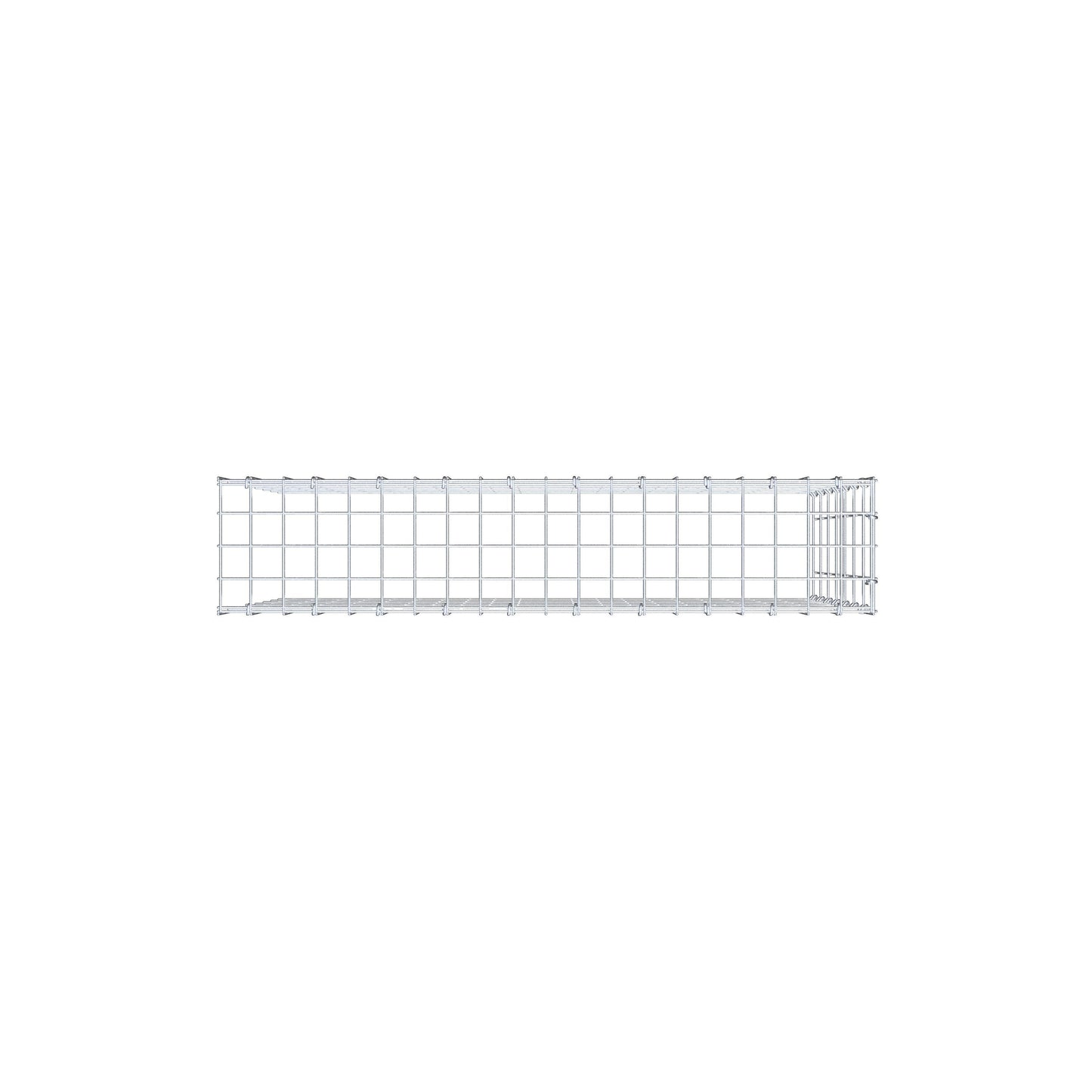 Type 4 oplegkorf 100 cm x 70 cm x 20 cm (L x H x D), maaswijdte 5 cm x 10 cm, C-ring
