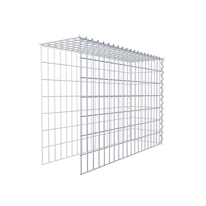 Aangebouwde schanskorf type 4 100 cm x 70 cm x 30 cm (L x H x D), maaswijdte 5 cm x 10 cm, spiraal