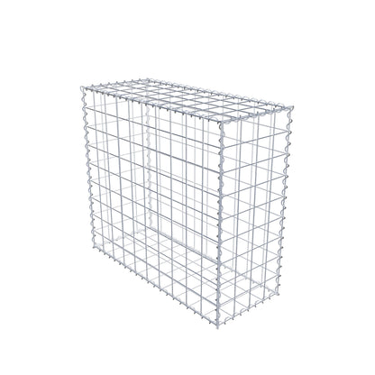 Schanskorf 100 cm x 90 cm x 40 cm (L x H x D), maaswijdte 10 cm x 10 cm, spiraalvormig