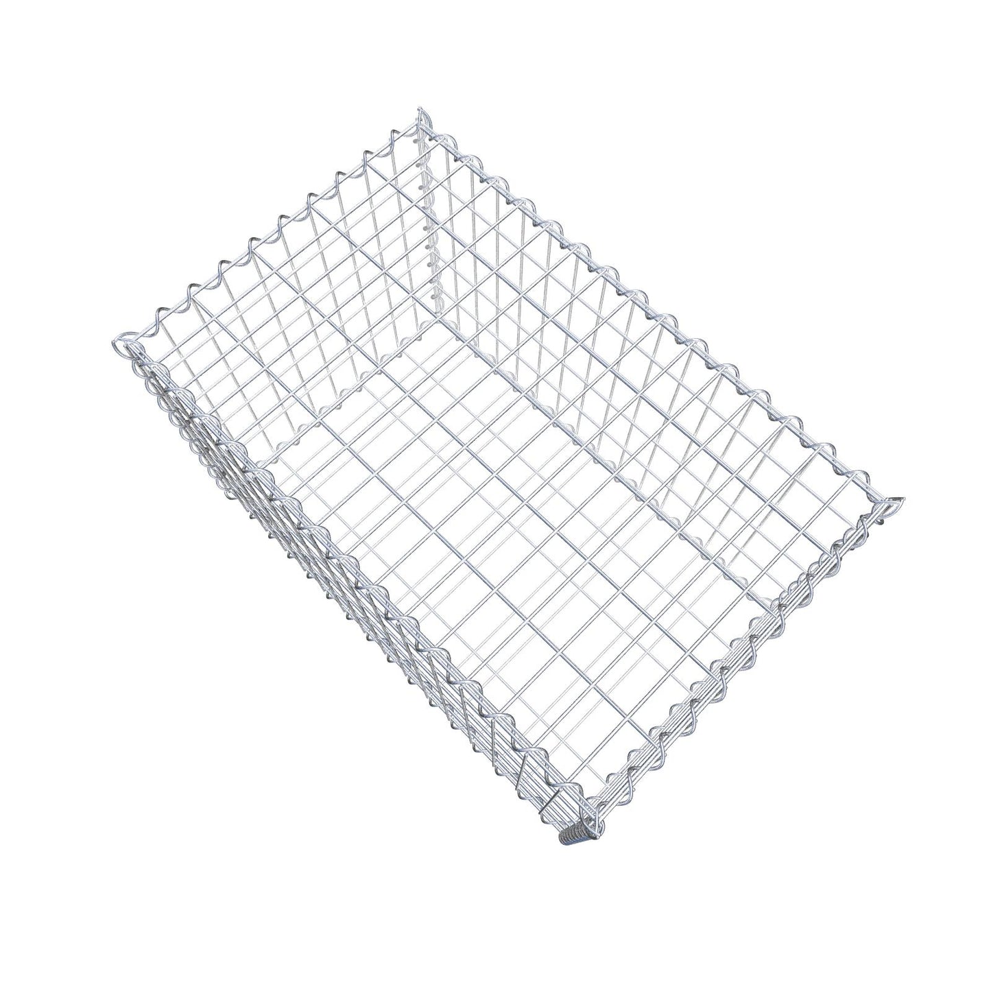 Gabbione 80 cm x 50 cm x 50 cm (L x H x P), maglia 5 cm x 10 cm, spirale