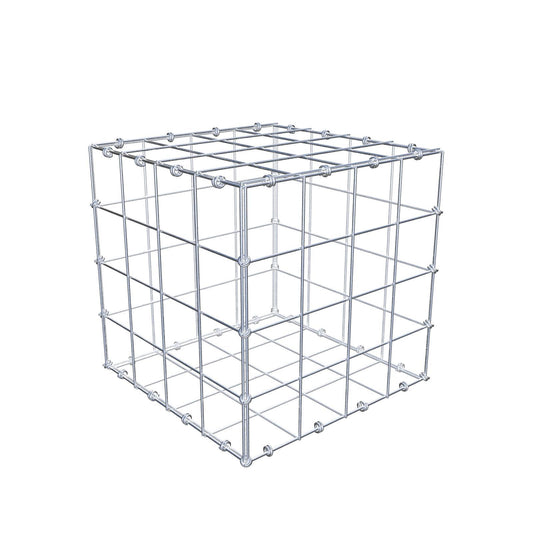 Gabbione 40 cm x 40 cm x 40 cm (L x H x P), maglia 10 x 10 cm, anello a spirale