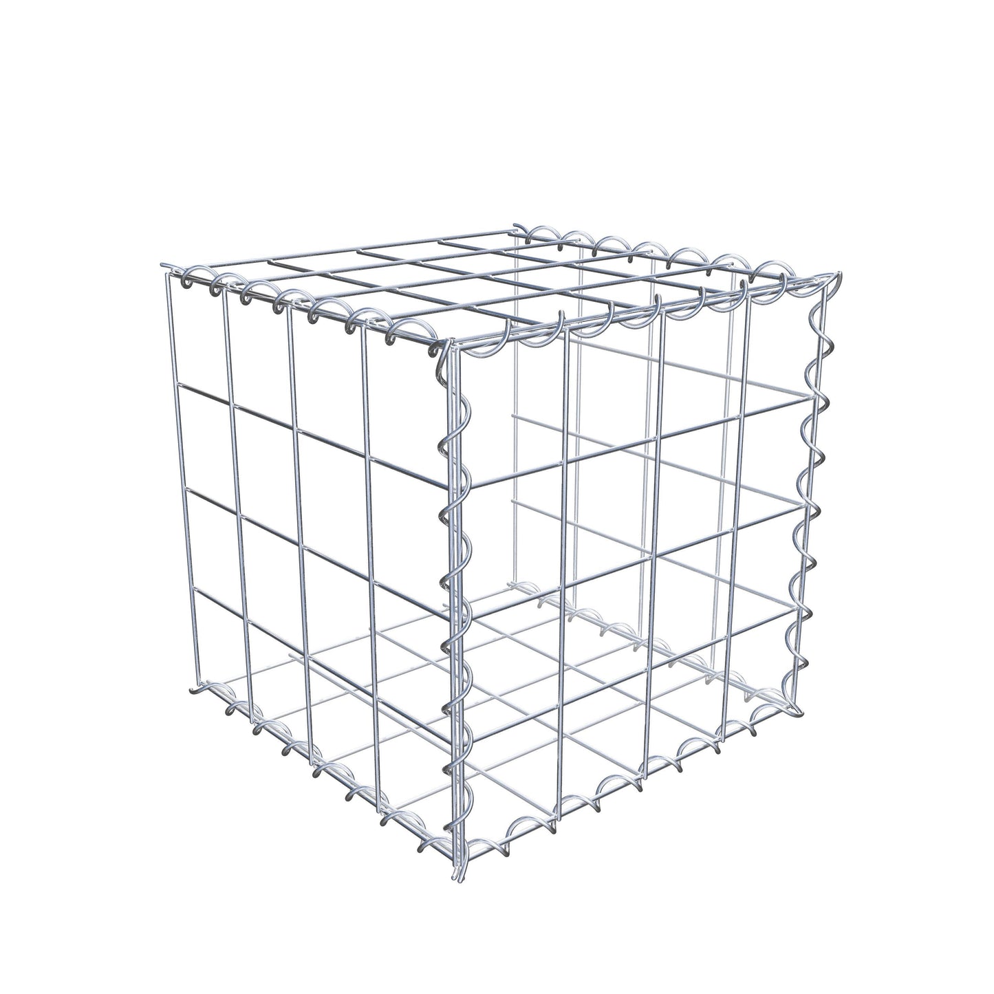 Gabião tipo 2 40 cm x 40 cm x 40 cm (C x A x P), malhagem 10 cm x 10 cm, espiral