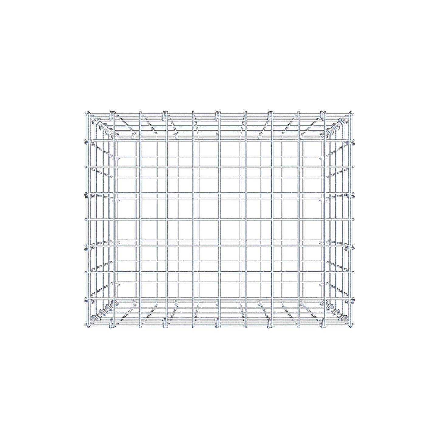 Gabbione 50 cm x 40 cm x 40 cm (L x H x P), maglia 5 cm x 10 cm, anello a C