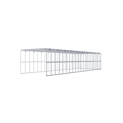 Gavión acoplable tipo 4 100 cm x 20 cm x 30 cm (L x A x P), malla 5 cm x 10 cm, anillo en C