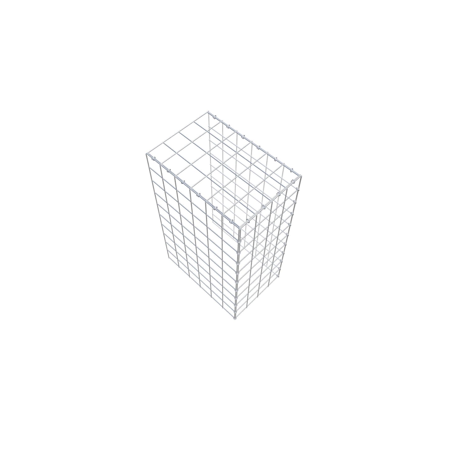 Gabbione aggiuntivo tipo 4 100 cm x 60 cm x 40 cm (L x H x P), maglia 10 cm x 10 cm, anello a C