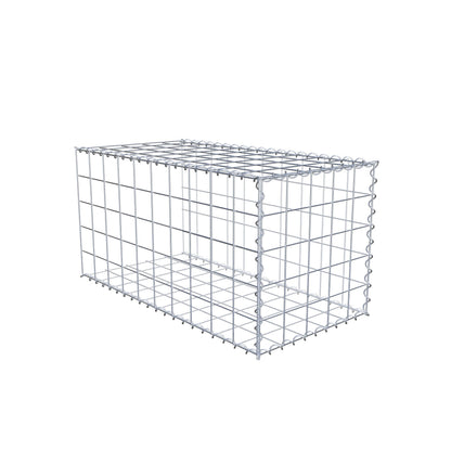Add-on schanskorf type 2 100 cm x 50 cm x 50 cm (L x H x D), maaswijdte 10 cm x 10 cm, spiraal