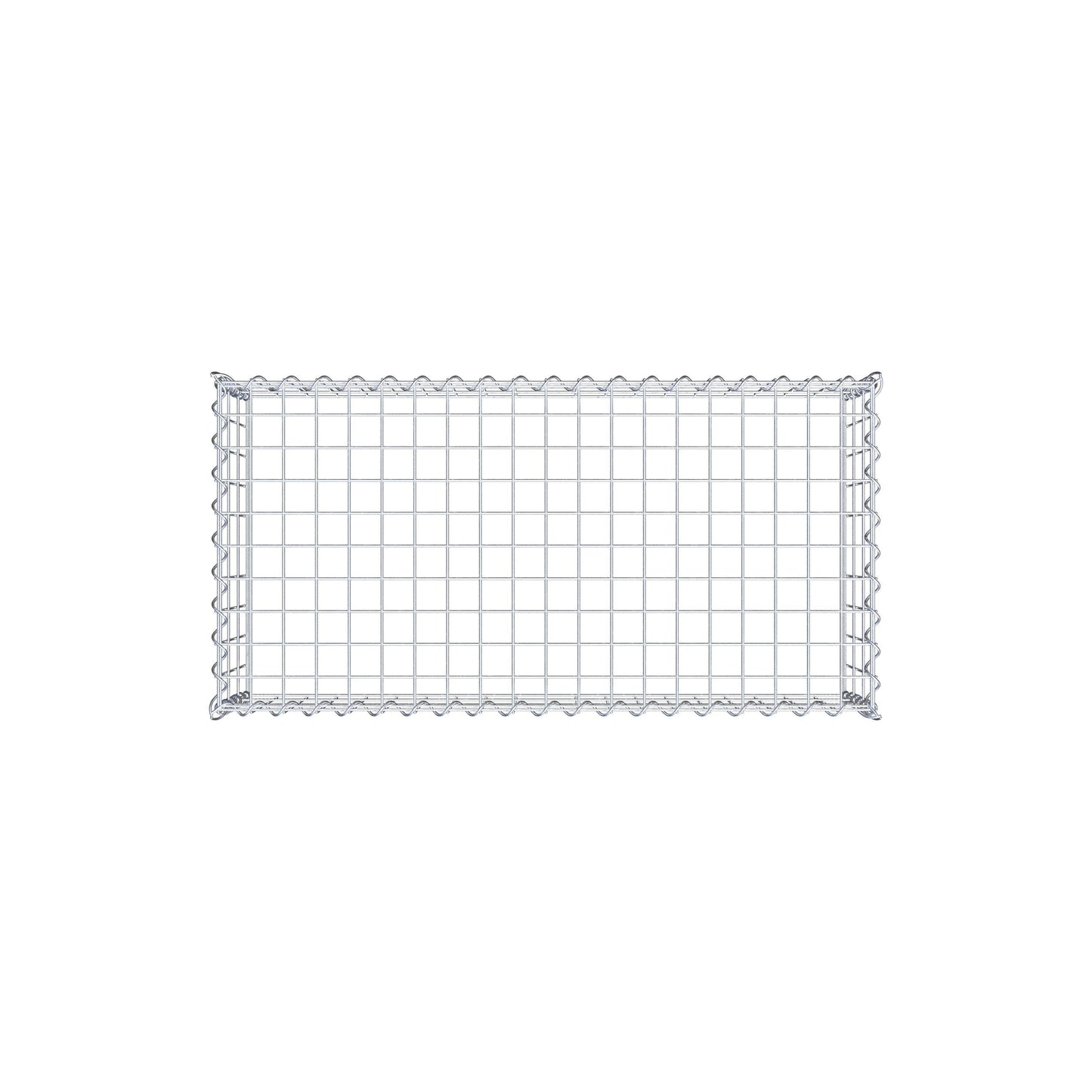 Anbaugabione Typ 3 100 cm x 30 cm x 50 cm (L x H x T), Maschenweite 5 cm x 10 cm, Spirale