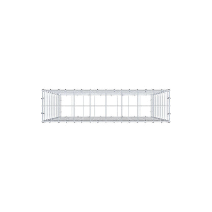 Gavión 100 cm x 80 cm x 20 cm (L x A x P), luz de malla 10 cm x 10 cm, anillo en C