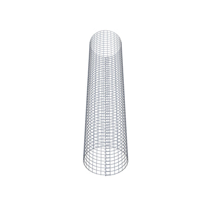 Colonna gabbionata rotonda 47 cm di diametro, 230 cm di altezza, maglia 5 cm x 5 cm