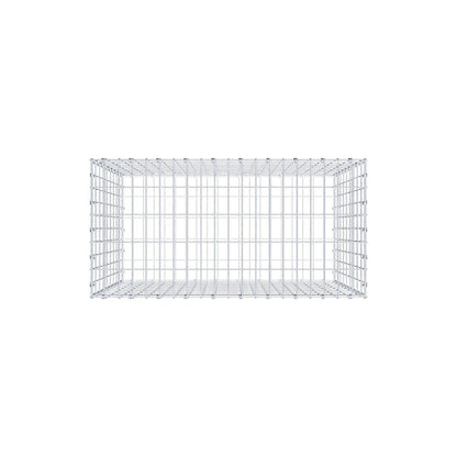 Schanskorf 100 cm x 90 cm x 50 cm (L x H x D), maaswijdte 5 x 10 cm, spiraalring